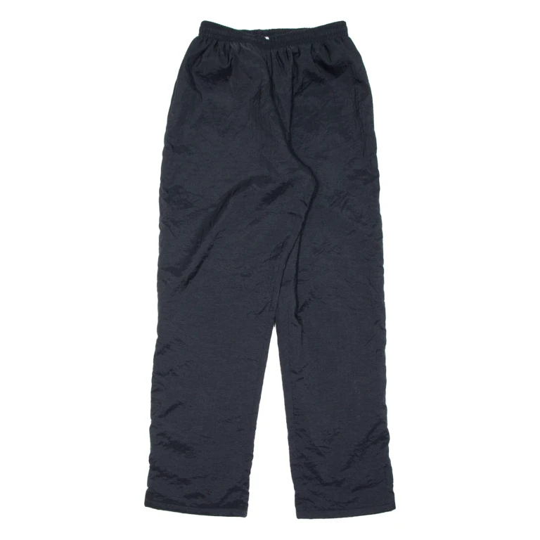 Womens Track Pants Black Wide-Leg S W25 L30