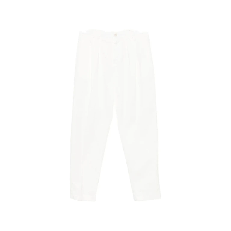 Pleated Straight-leg Trousers