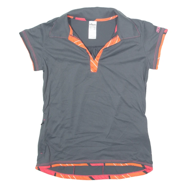 BTWIN Cycling Womens Jersey Grey Collared S