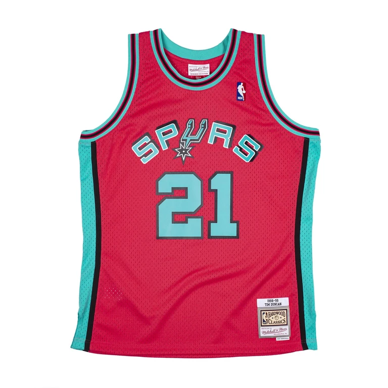 Men's NBA Reload Swingman Jersey Spurs 1998 Tim Duncan
