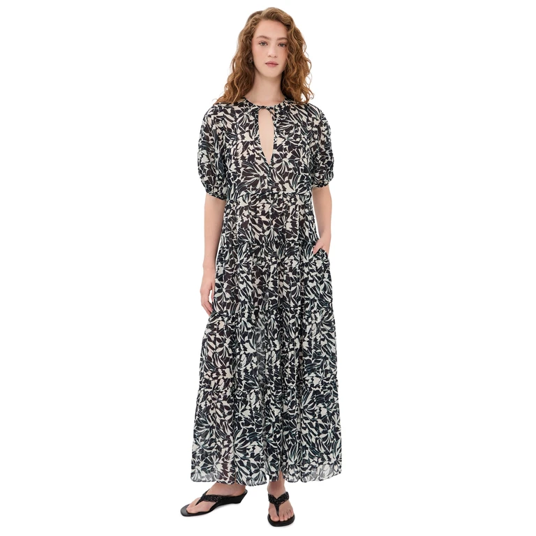 Ulla Johnson Neera Short Sleeve Coverup Dress Mercury P