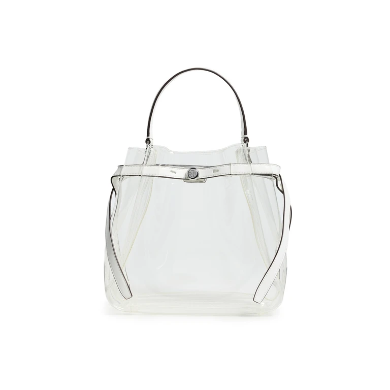 Tory Burch Romy Jelly Bucket Bag Clear One Size
