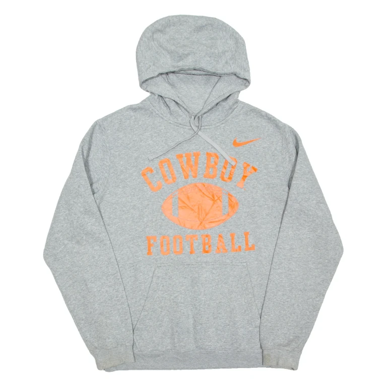 NIKE Cowboy Football Mens Grey Hoodie USA M