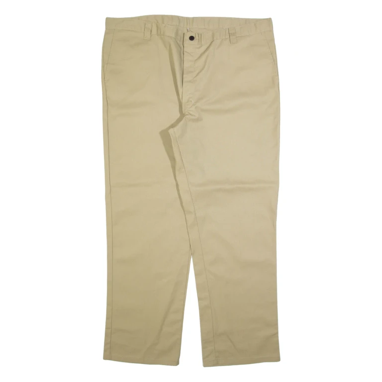 DICKIES Mens Trousers Beige Regular Straight W44 L32
