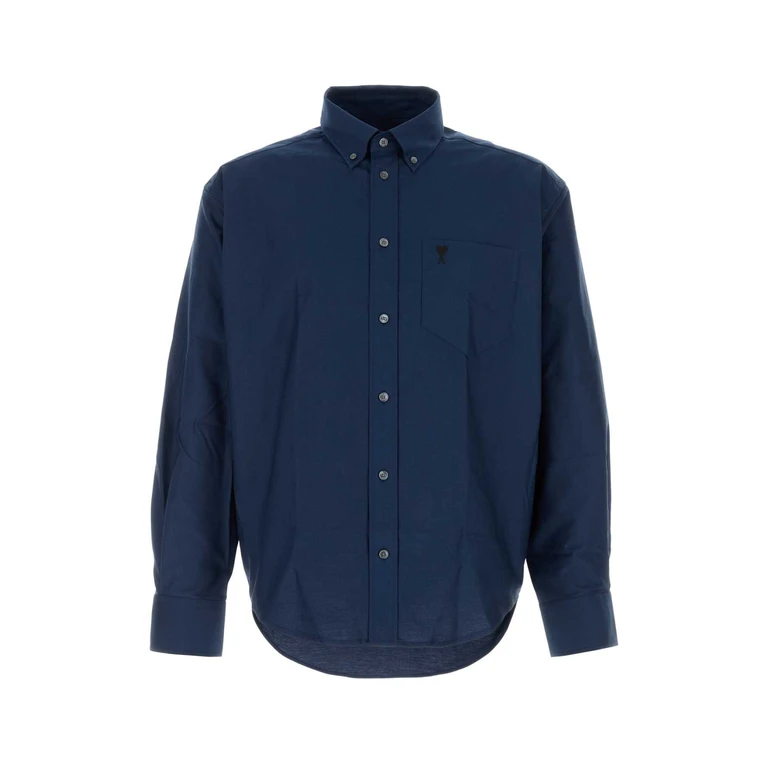 AMI Paris Hsh822co0210 A021 Encre Exterior: Cotton Camicie