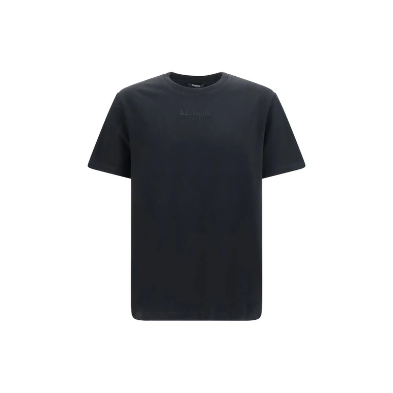 Balmain Black Cotton T-Shirt - Men