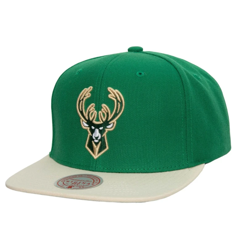 Men's NBA Milwaukee Bucks Team 2 Tone 2.0 Snapback