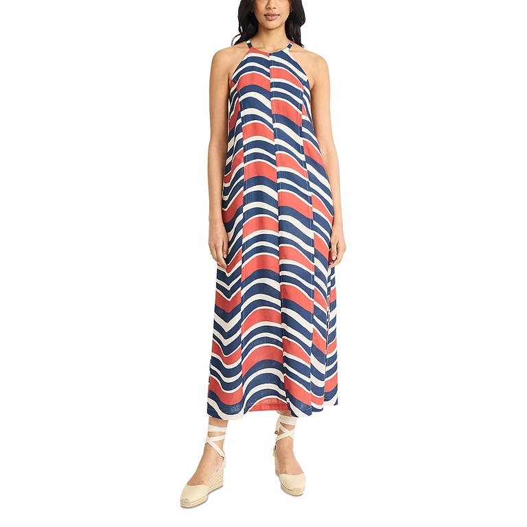 The Good Journey Keyhole Halter Maxi Dress