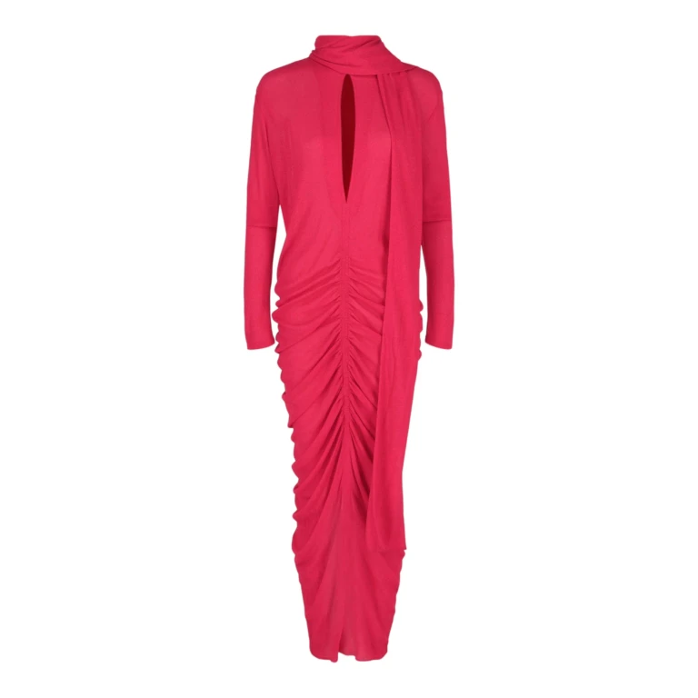 Draped Scarf Dress