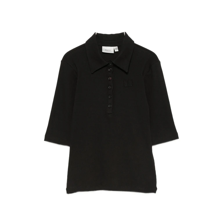 Drew Ribbed-knit Polo Shirt