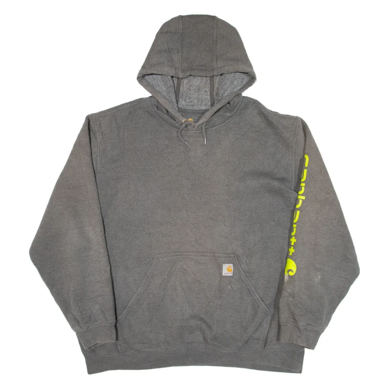 CARHARTT Mens Grey Hoodie USA 2XL