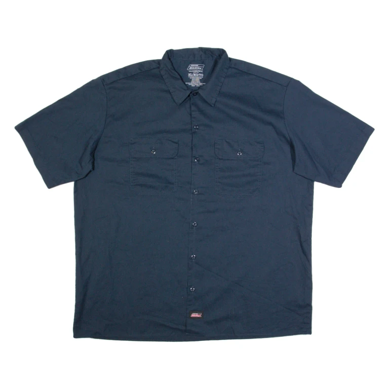 DICKIES Mens Worker Shirt Blue XL