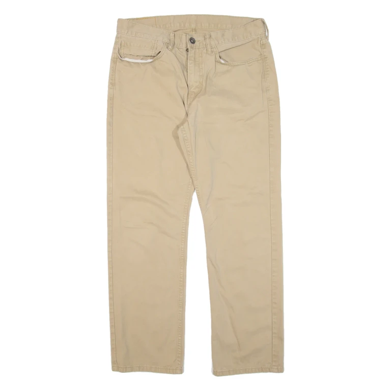 LEVI'S 514 Womens Trousers Beige Classic Straight W34 L30