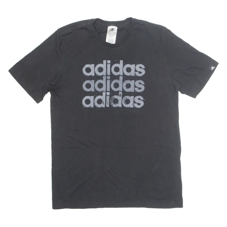 ADIDAS Mens T-Shirt Black S
