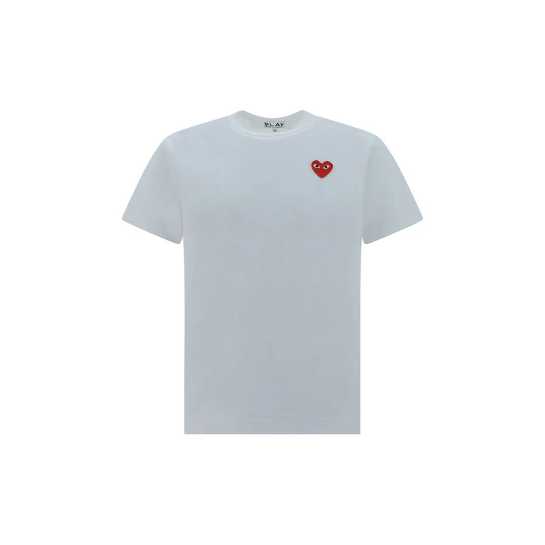 Comme Des GarçOns Play White Cotton T-Shirt - Men