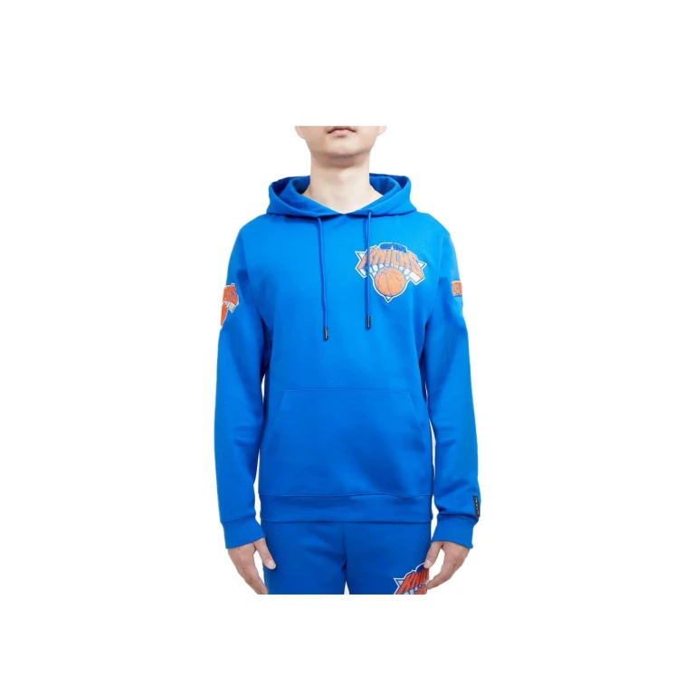 New York Knicks Classic Chenille Men Hoodie Royal Blue