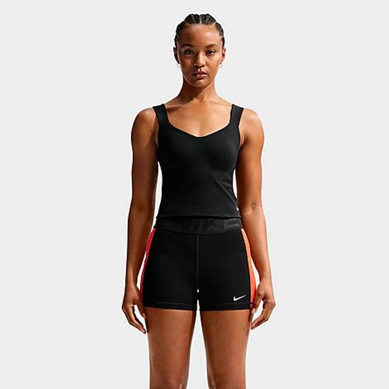 Nike Women's Pro Sculpt Medium-Support Padded Bra Tank in Black/White Size: XS