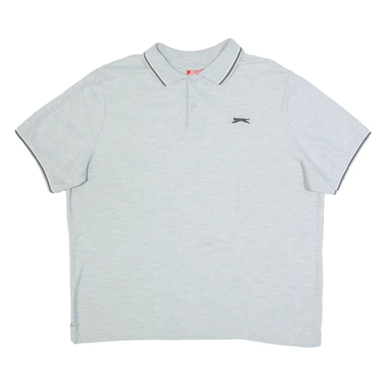 SLAZENGER Mens Polo Shirt Grey XL