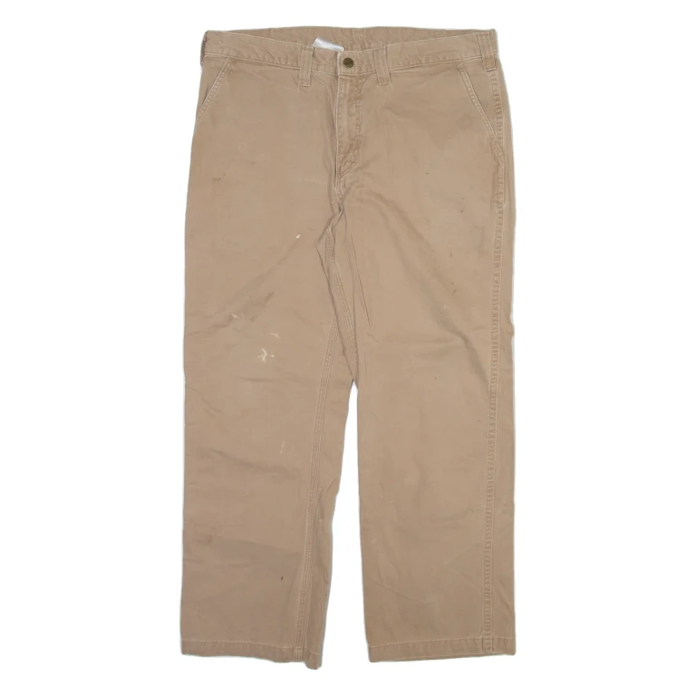CARHARTT Mens Trousers Beige Relaxed Straight W38 L30