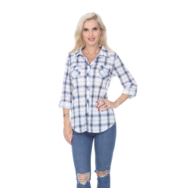 Women's Oakley Stretchy Plaid Top