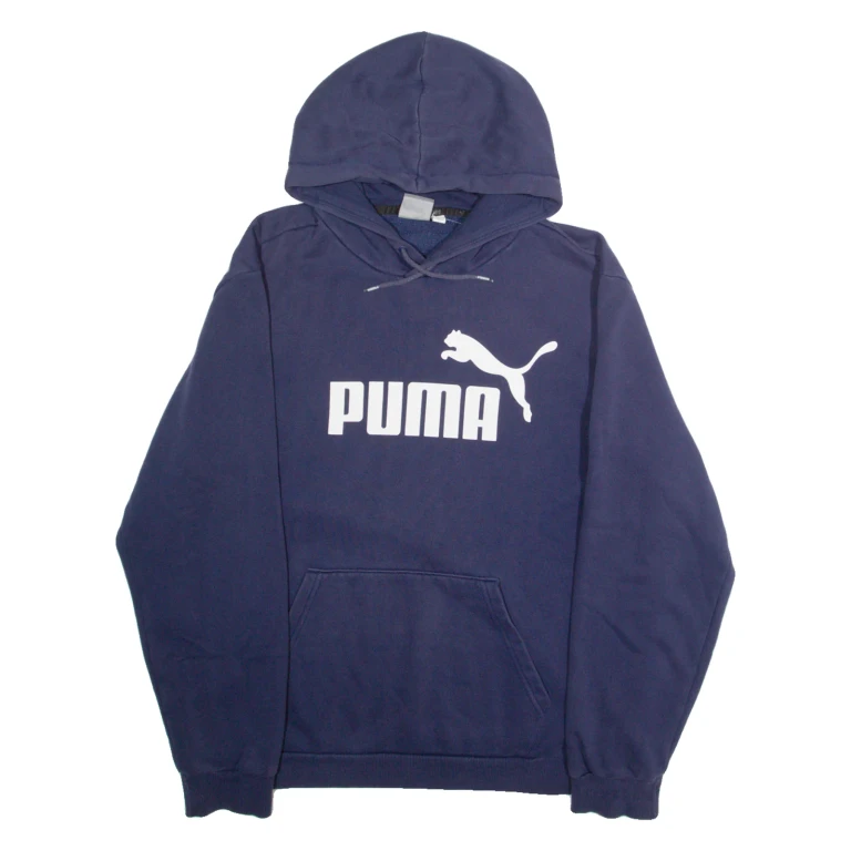 PUMA Mens Blue Hoodie L