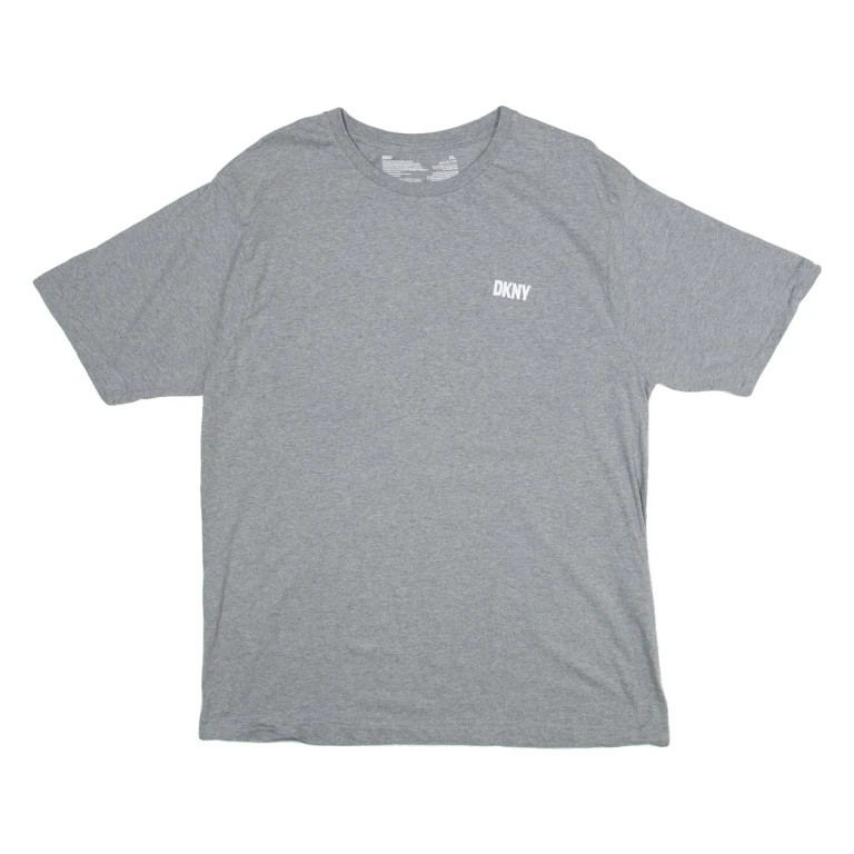 DKNY Mens T-Shirt Grey XL