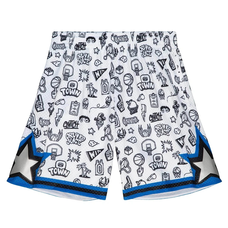 NBA Doodle Swingman Shorts Orlando Magic 1994