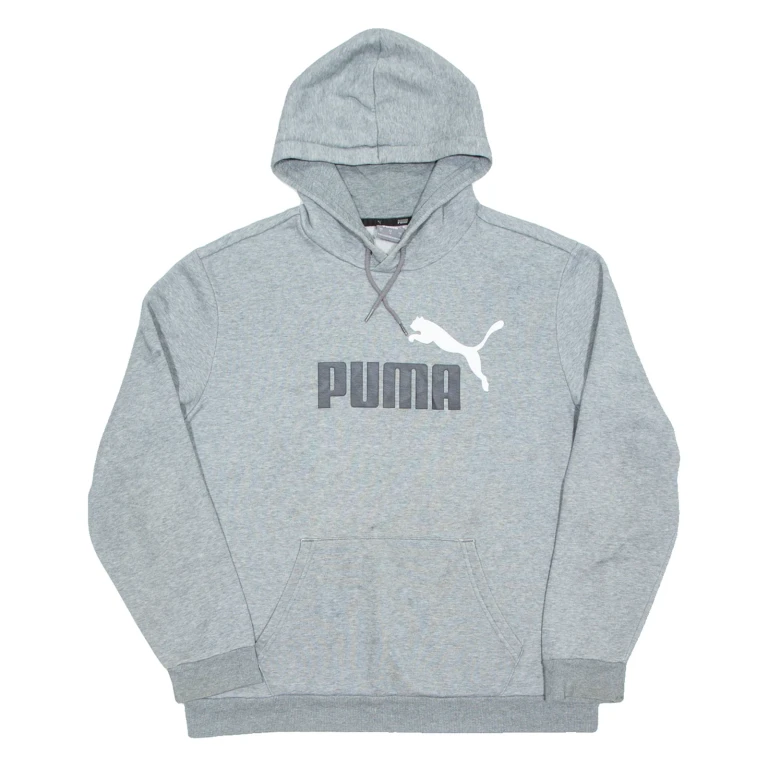 PUMA Mens Grey Hoodie L