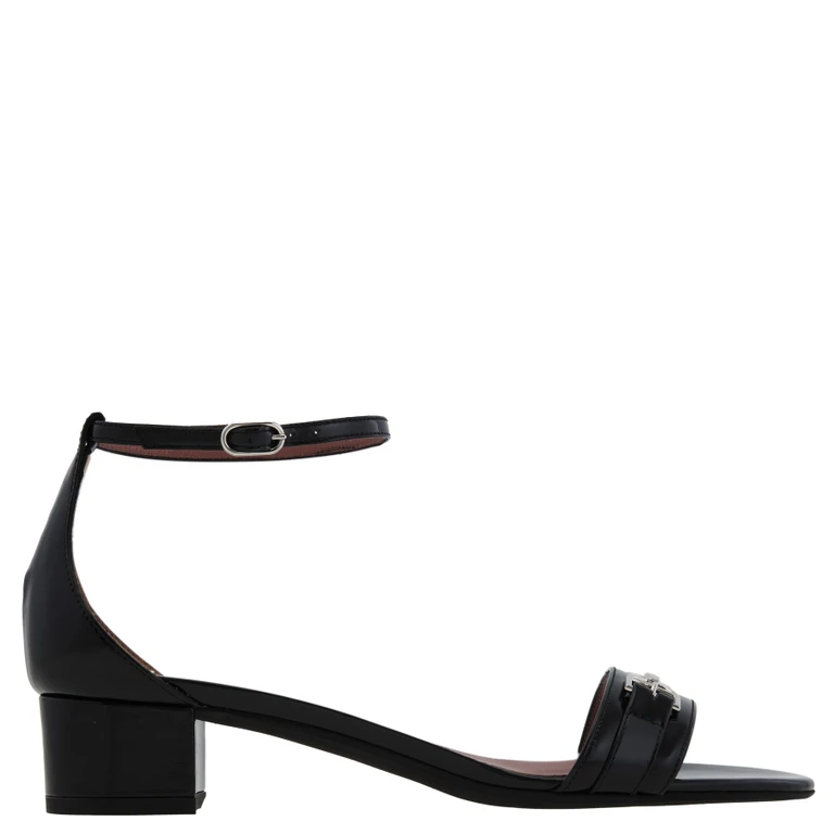 Bally Cloto Patent Leather Sandals, Brand Size 38.5 ( US Size 8 )