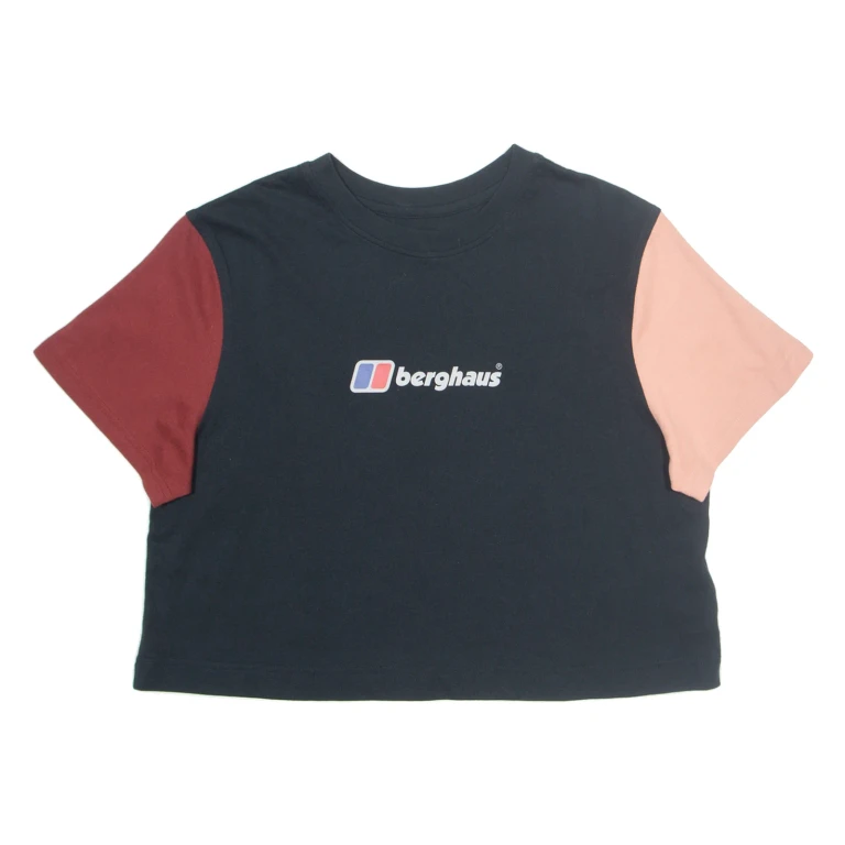 BERGHAUS Cropped Womens T-Shirt Black XL