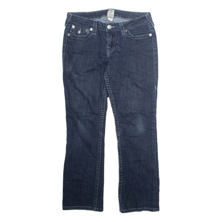TRUE RELIGION Womens Jeans Blue Regular Straight W31 L29