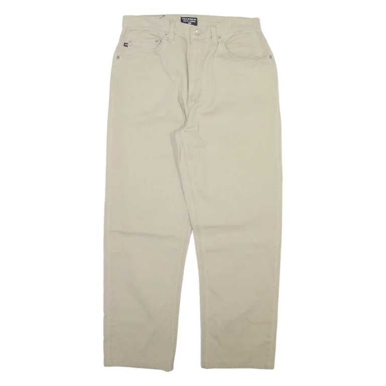 TOMMY HILFIGER Womens Trousers Beige Regular Straight W30 L27