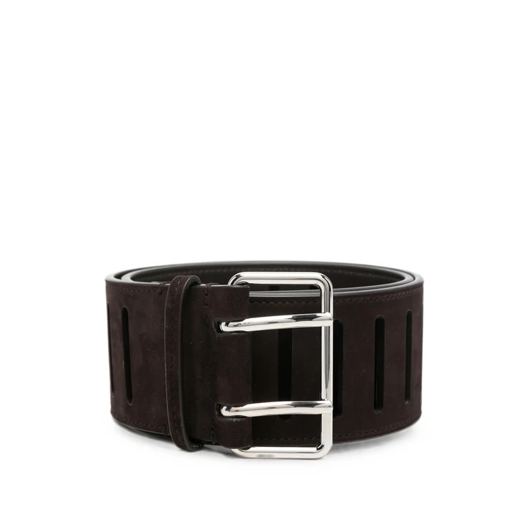 Cut-out Suede Belt