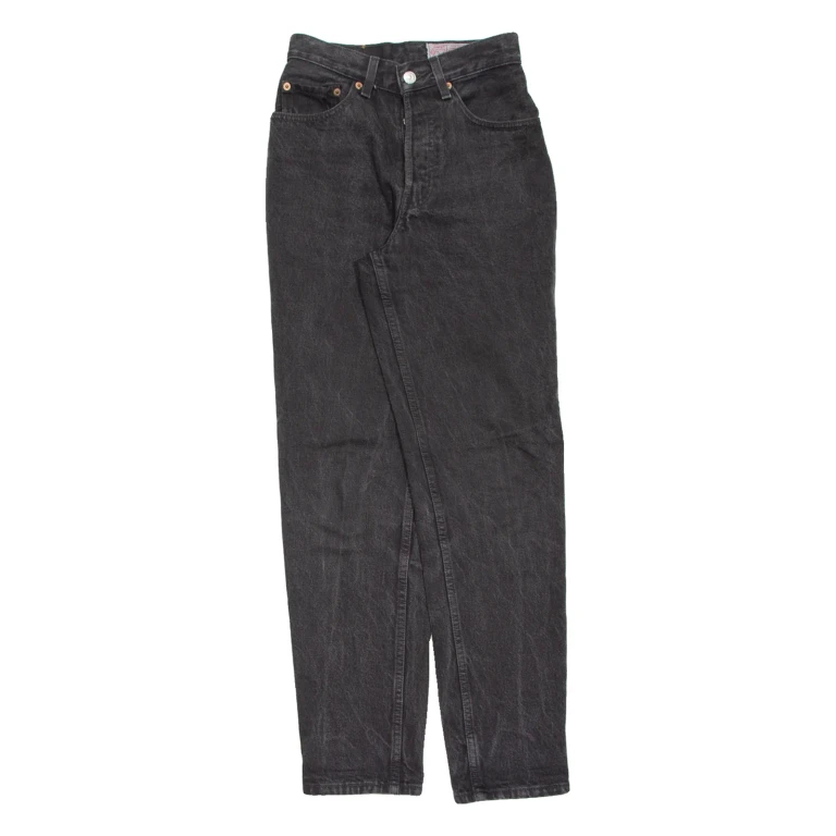 LEVI'S 901 Womens Jeans Black Regular Tapered W26 L30