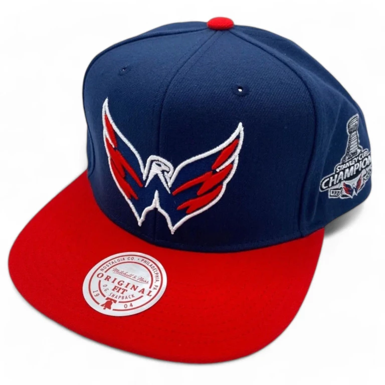 Men's NHL 2 Tone Side Patch Snapback Capitals Snapback Caps