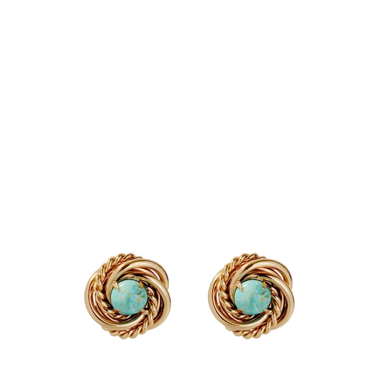 Orecchini Metallici Con Pietre