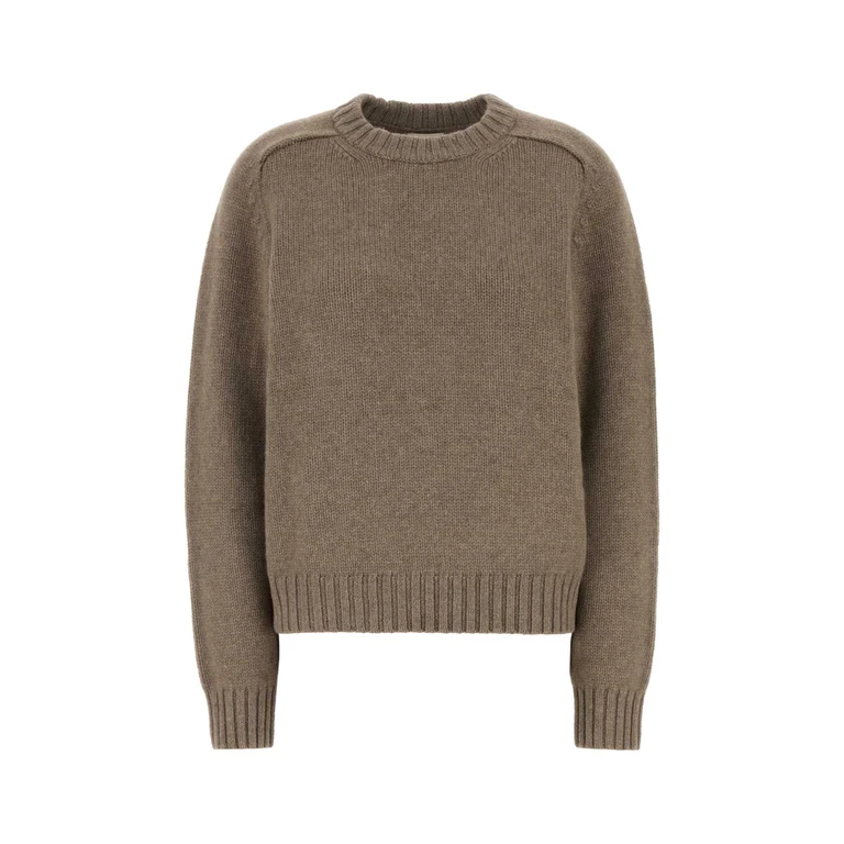 Khaite Mud Cashmere Mae Sweater Barley Exterior: Maglieria - Women