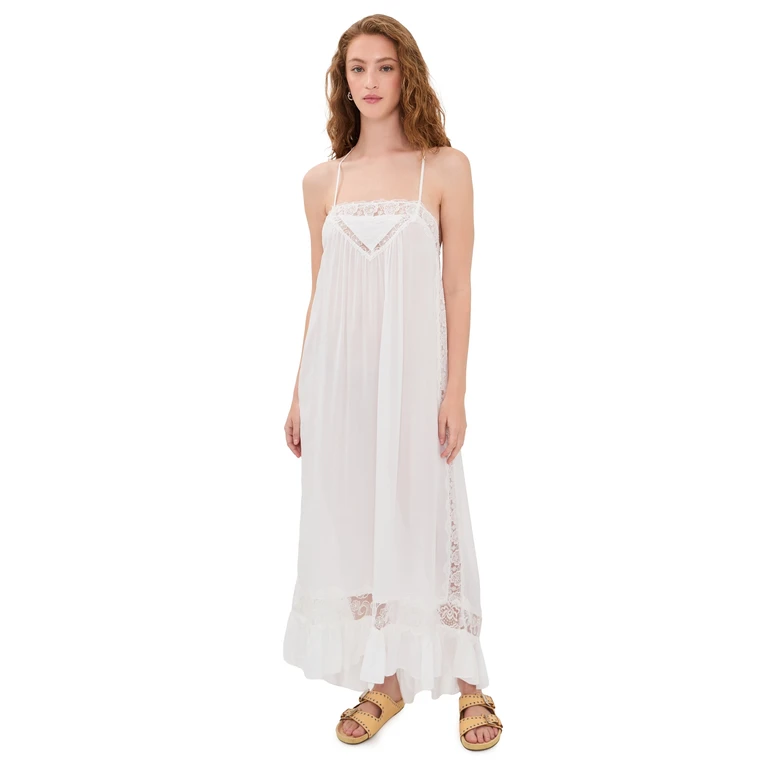 Free People Kiss Me Later Slip Dress Clean Ivory M