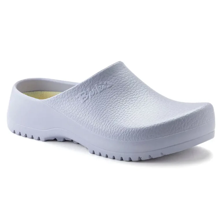 Super-Birki Vegan Polyurethane Lavender Fog Clogs