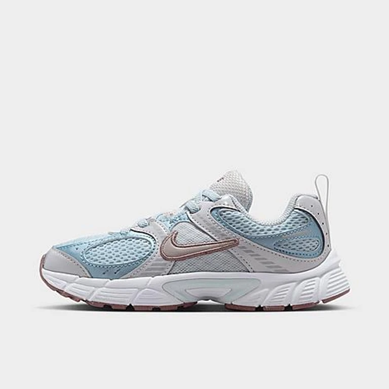 Nike Little Kids V5 RNR Stretch Lace Casual Shoes in Aura/Platinum Tint/Taupe Haze Size: 1.0