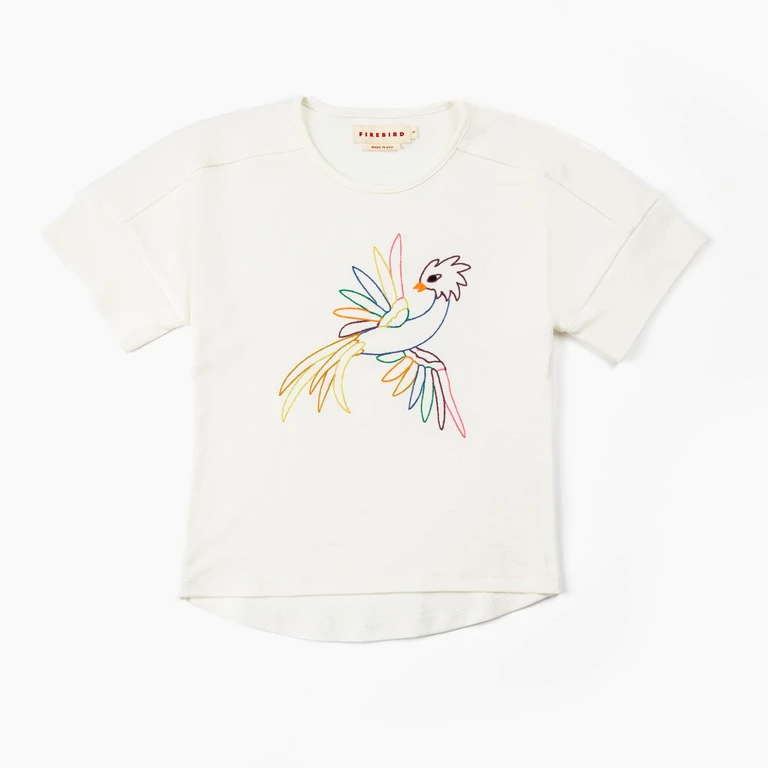 Embroidered Firebird Graphic Tee