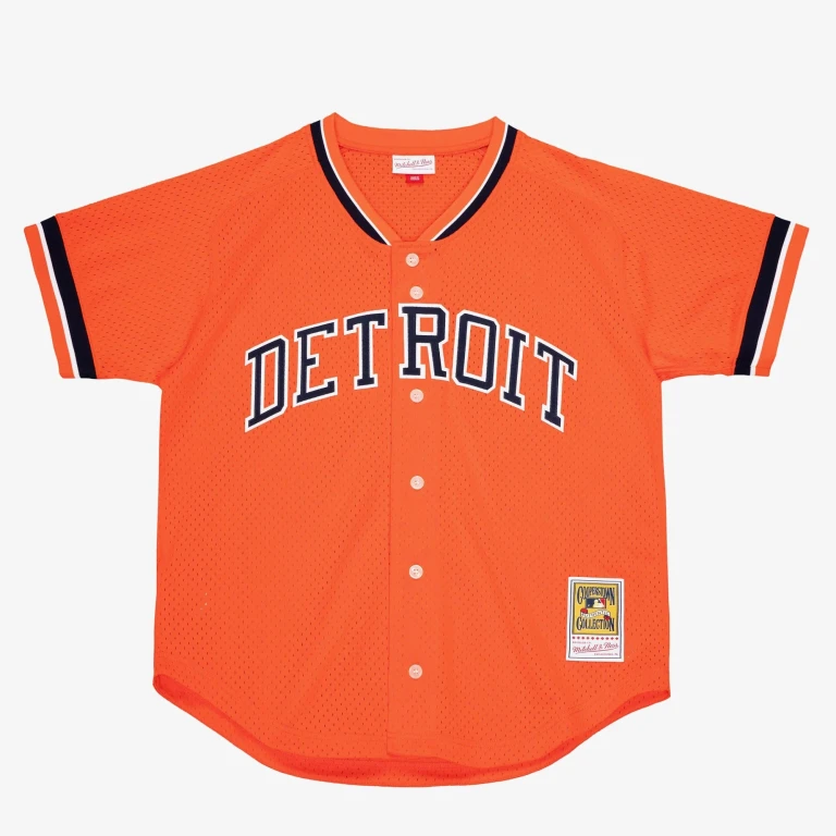 Men's MLB Authentic Bp Jersey - Button Front Tigers 1993 Kirk Gibson