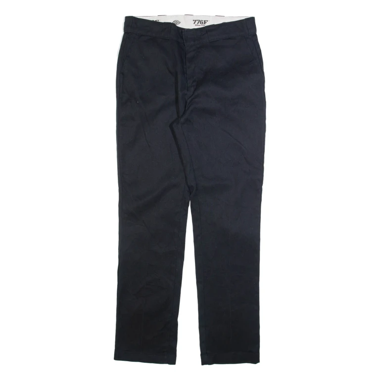 DICKIES 776F Womens Trousers Black Slim Straight W31 L31