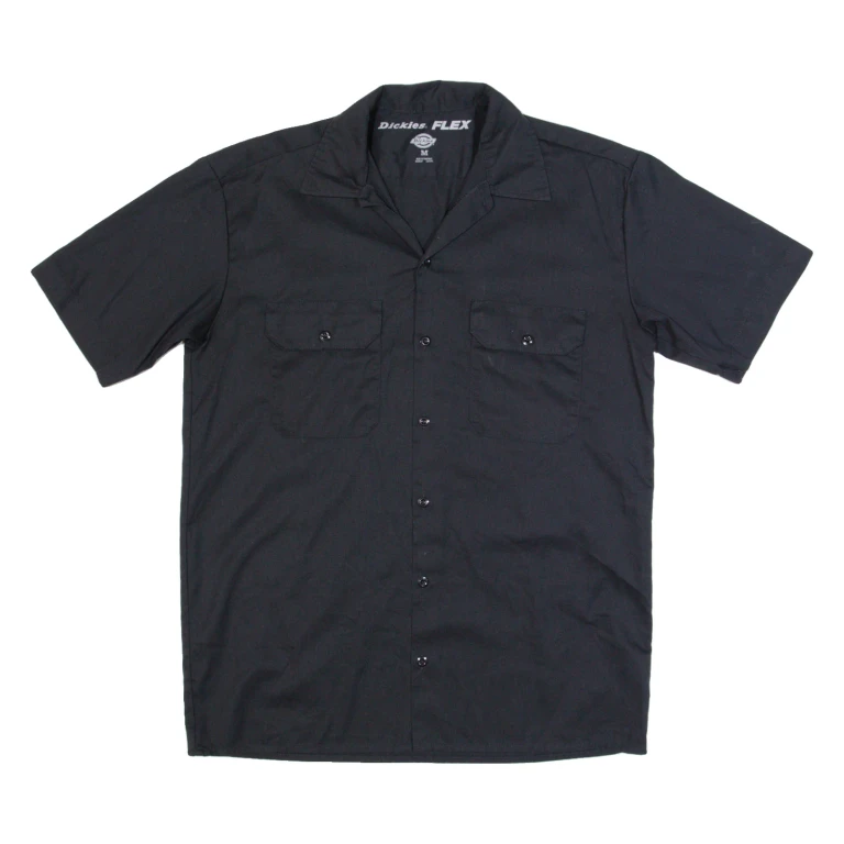 DICKIES Flex Mens Worker Shirt Black M