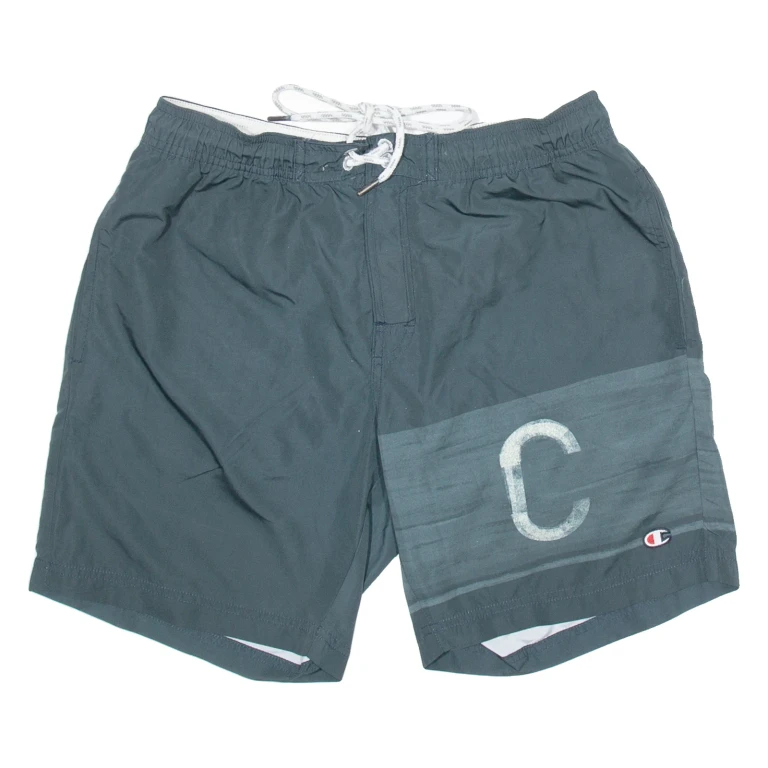 CHAMPION Mens Swimming Shorts Grey Relaxed S W30