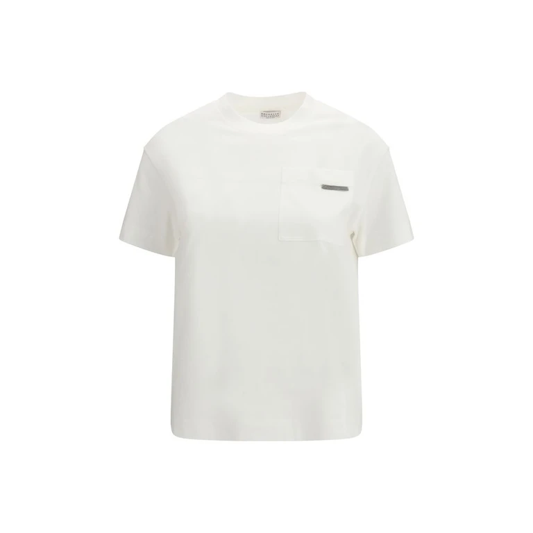 Brunello Cucinelli Camiseta blanca de algodón