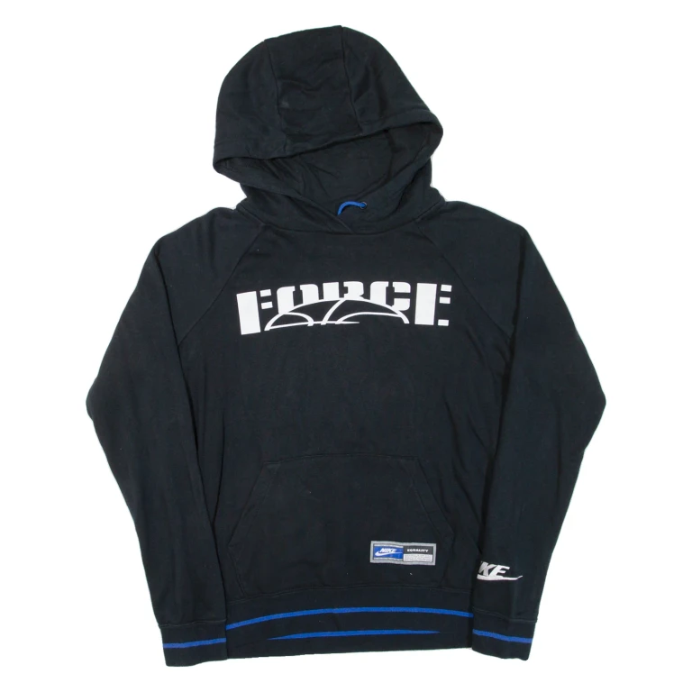 NIKE Force Mens Black Hoodie USA M