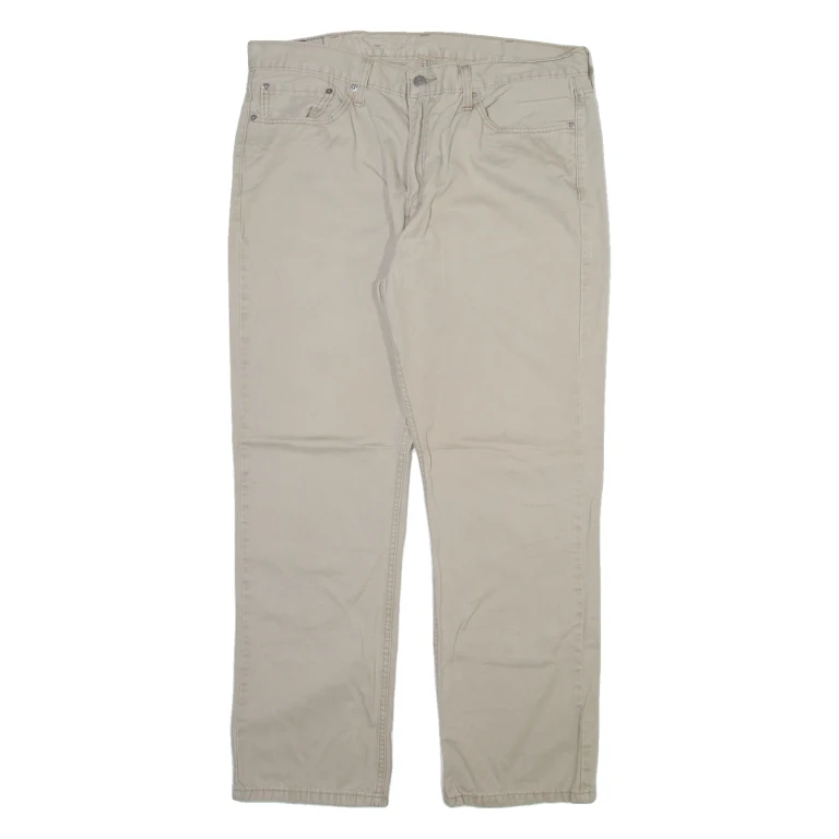 LEVI'S 514 Mens Trousers Beige Slim Straight W38 L32