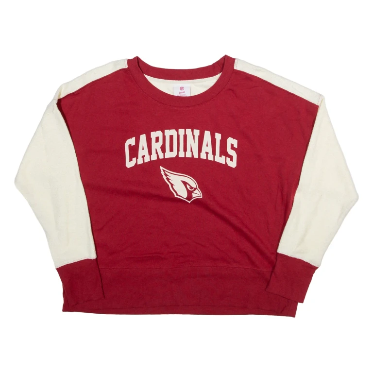 NFL Cardinals Mens Sweatshirt Pink USA XL