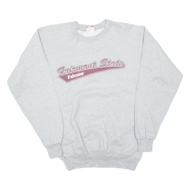 CHAMPION Fairmont State Mens Sweatshirt Grey USA S